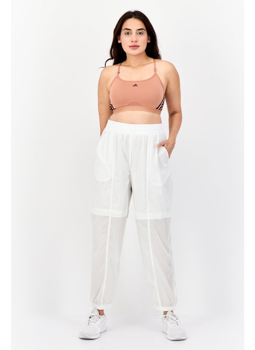 Women Regular Fit Training Track Pants, White