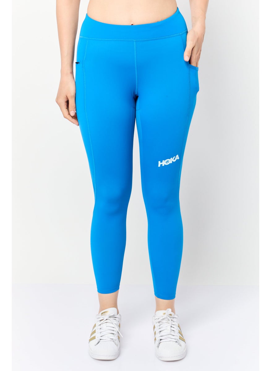 Women Sportswear Fit Outdoor Crop Tights, Blue