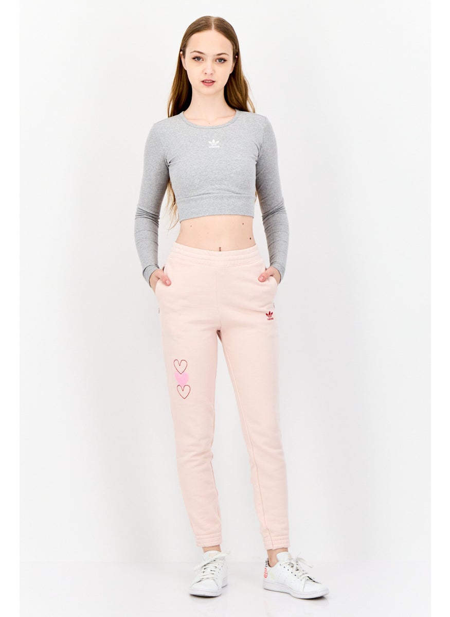 Women Sportswear Fit Outdoor Sweatpants, Pink