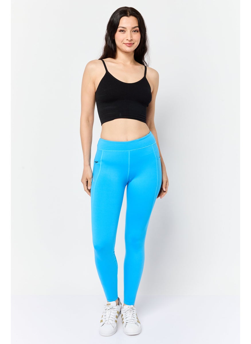 Women Sportswear Fit Outdoor Tight, Blue