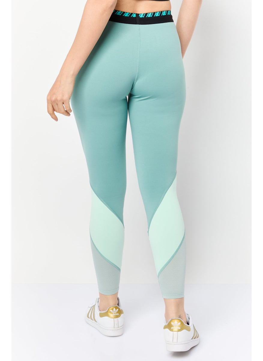 Women Sportswear Fit Training Leggings, Sage Green
