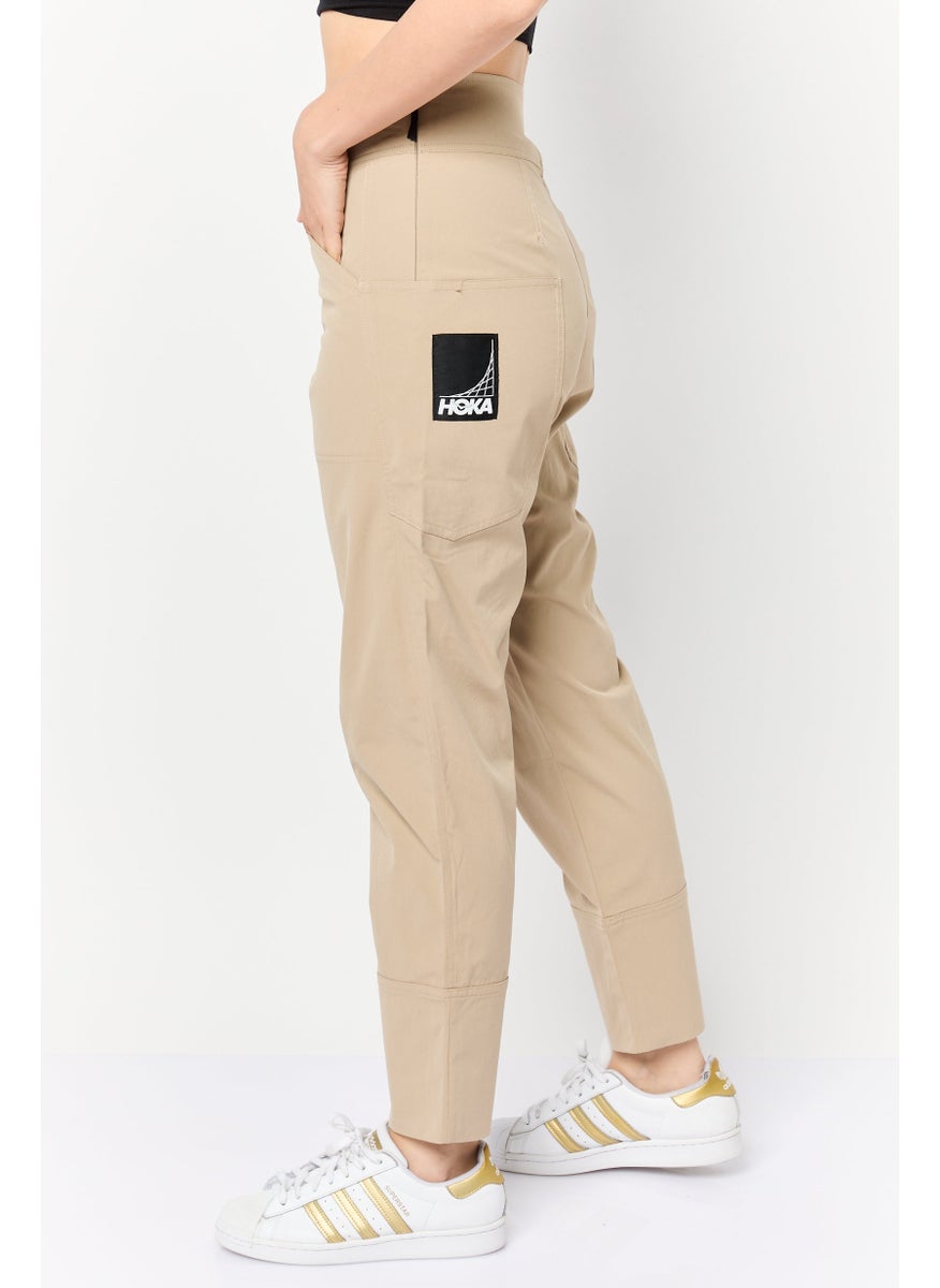 Women Sportswear Fit Outdoors Track Pants, Tan