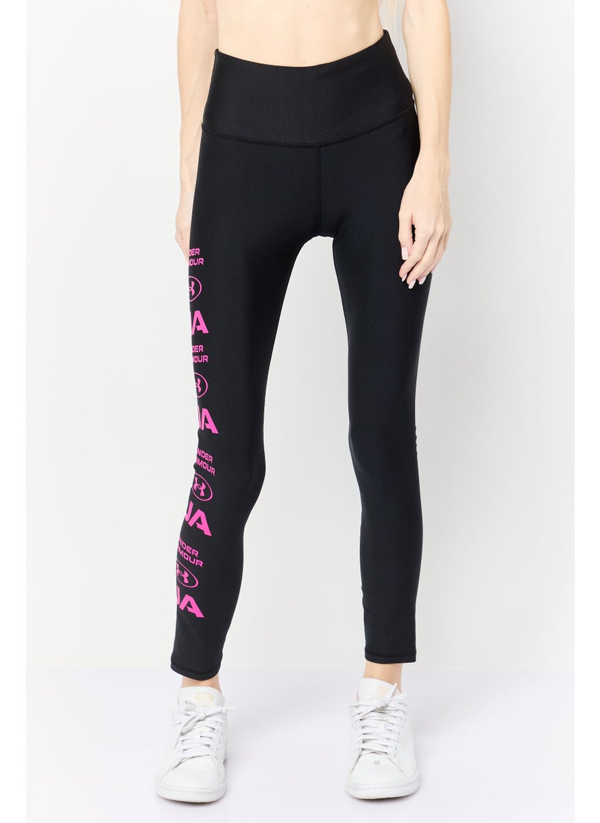 Women Sportswear Fit Pull On Training Leggings, Black