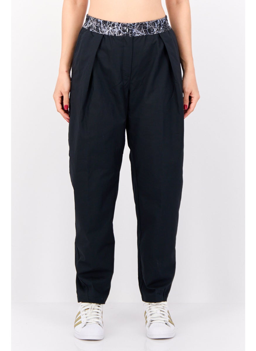 Women Sportswear Fit Outdoor Track pants, Black