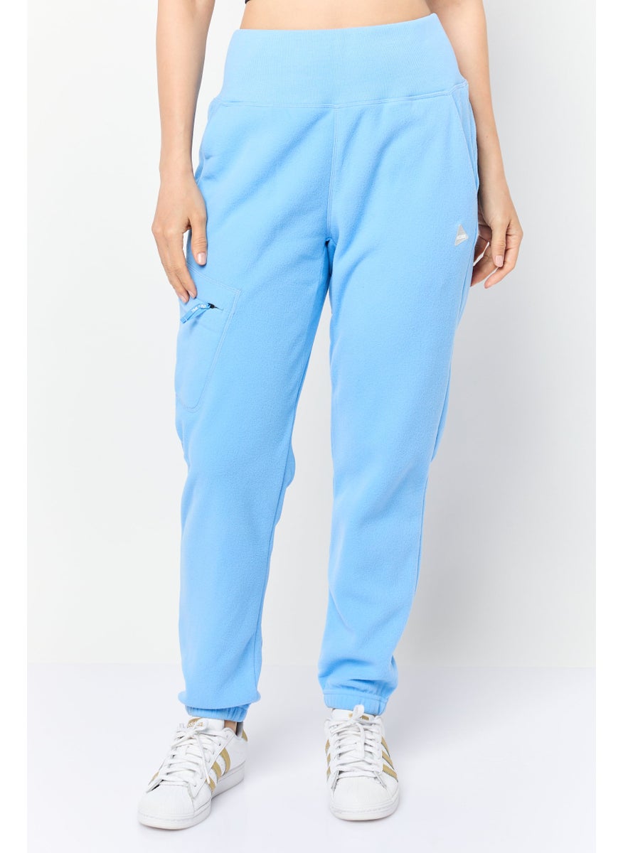 Women Sportswear Fit Running Fleece Jogger Pants, Blue