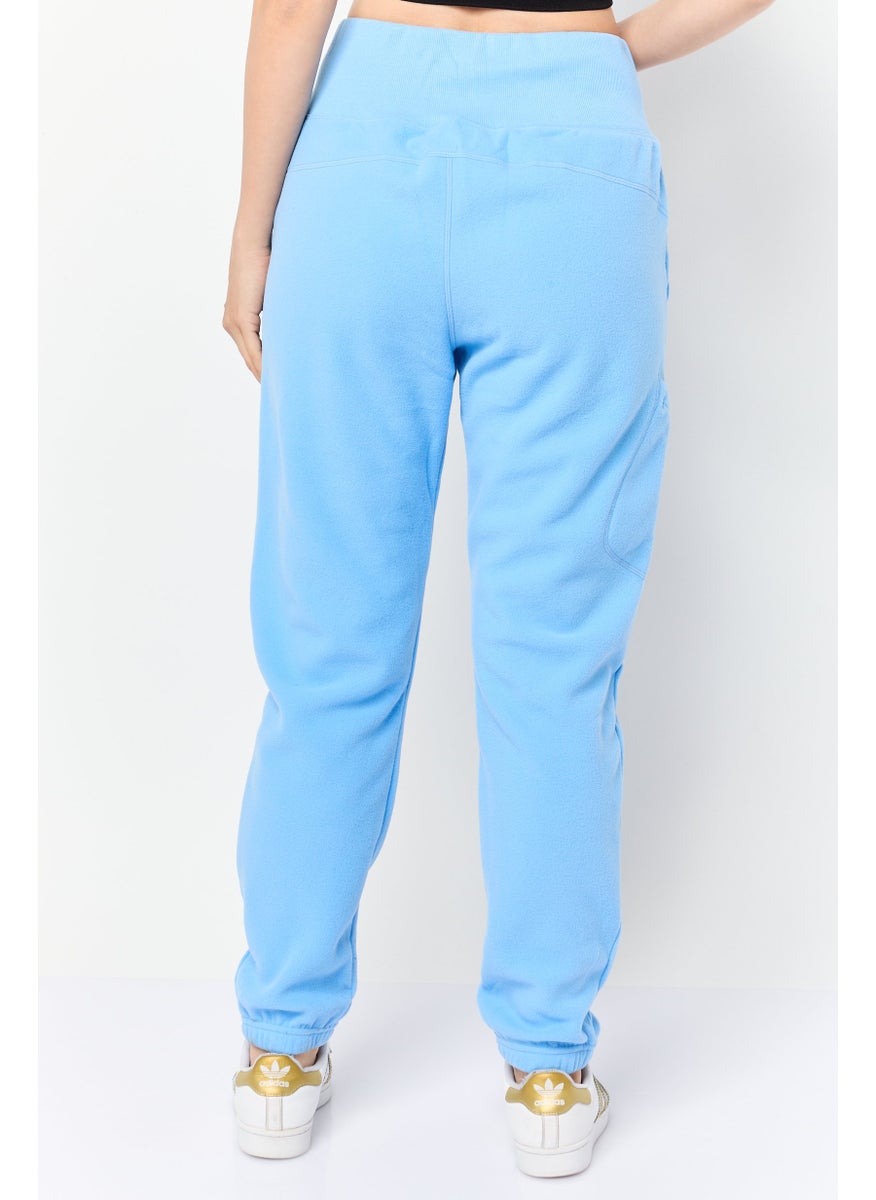 Women Sportswear Fit Running Fleece Jogger Pants, Blue