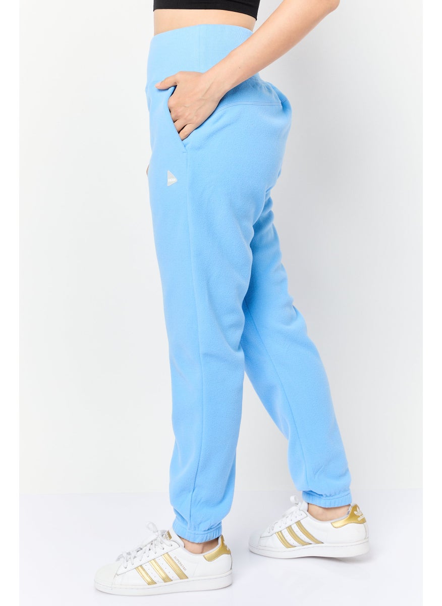 Women Sportswear Fit Running Fleece Jogger Pants, Blue