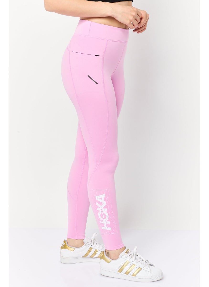 Women Performance Fit Training Leggings, Pink