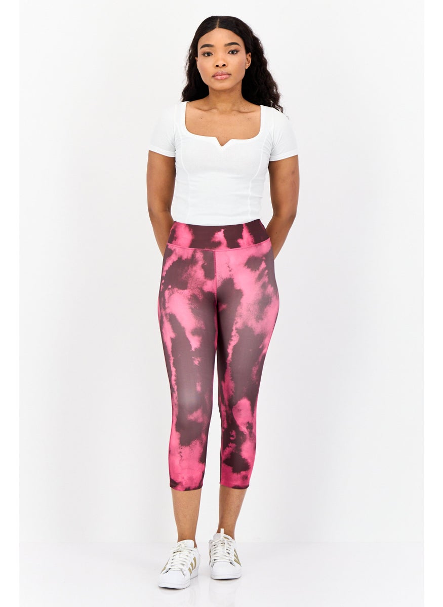 Women Sportswear Fit Training Capri Leggings, Multicolor