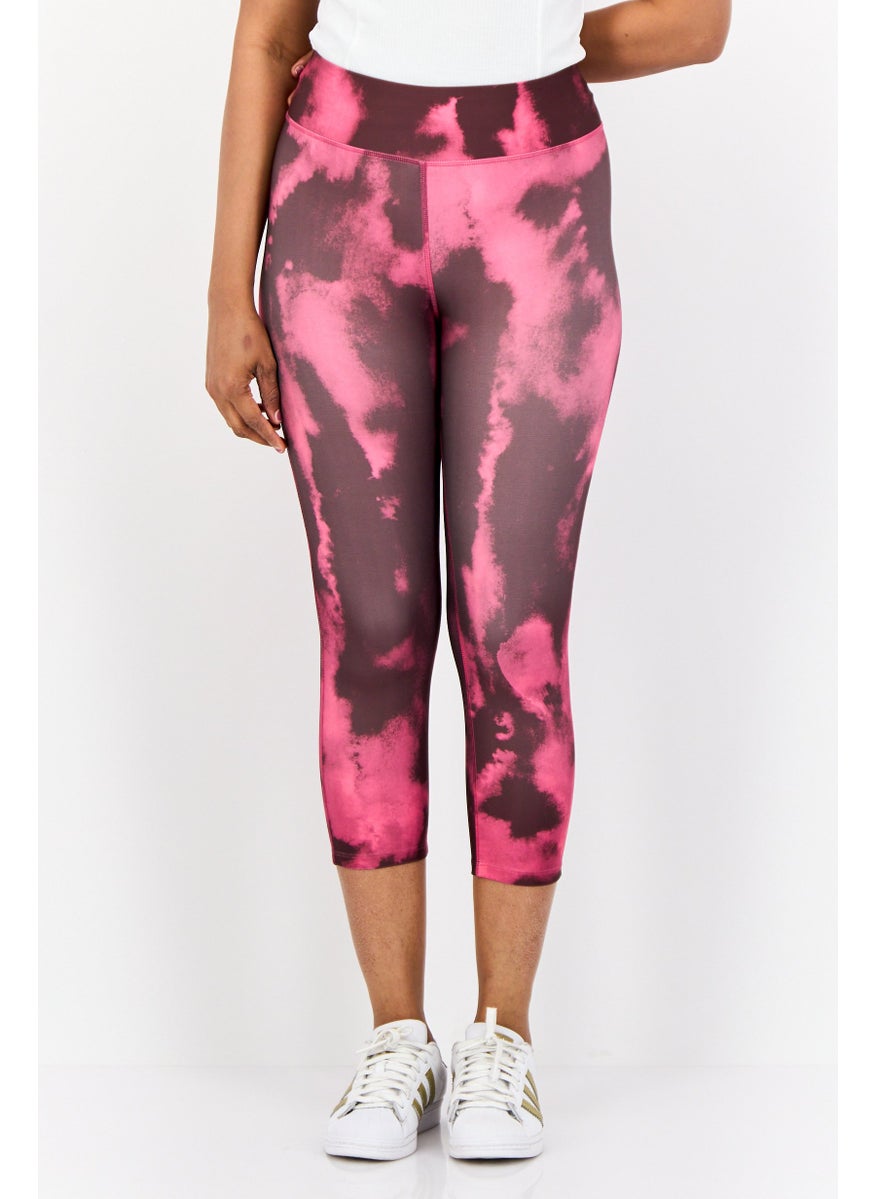 Women Sportswear Fit Training Capri Leggings, Multicolor