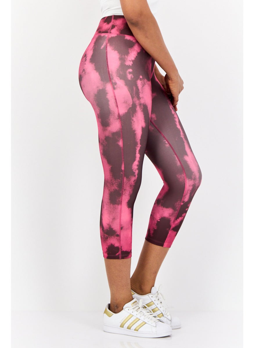 Women Sportswear Fit Training Capri Leggings, Multicolor
