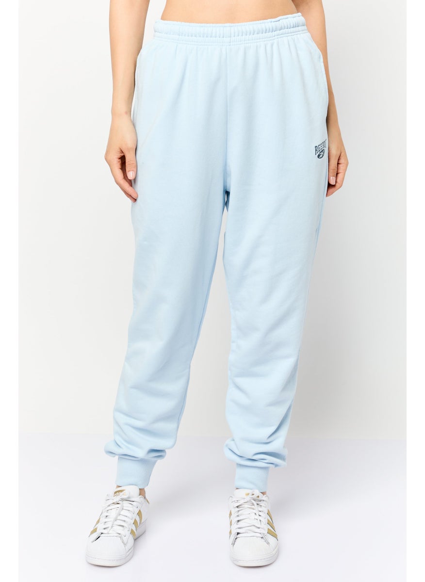 Women Sportswear Fit Embroidered Logo Outdoor Sweatpants, Light Blue