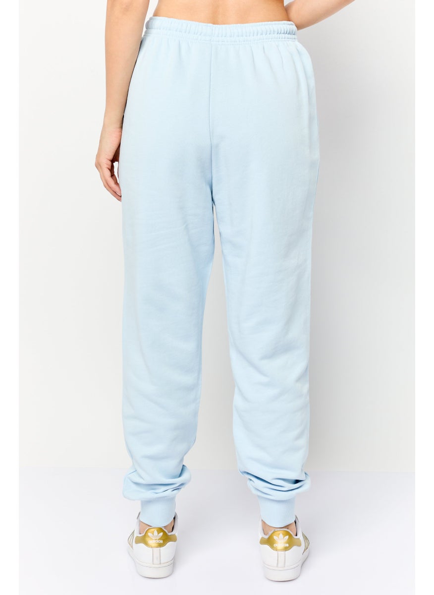 Women Sportswear Fit Embroidered Logo Outdoor Sweatpants, Light Blue