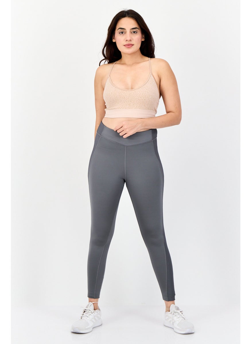 Women Sportswear Fit Yoga Leggings, Grey