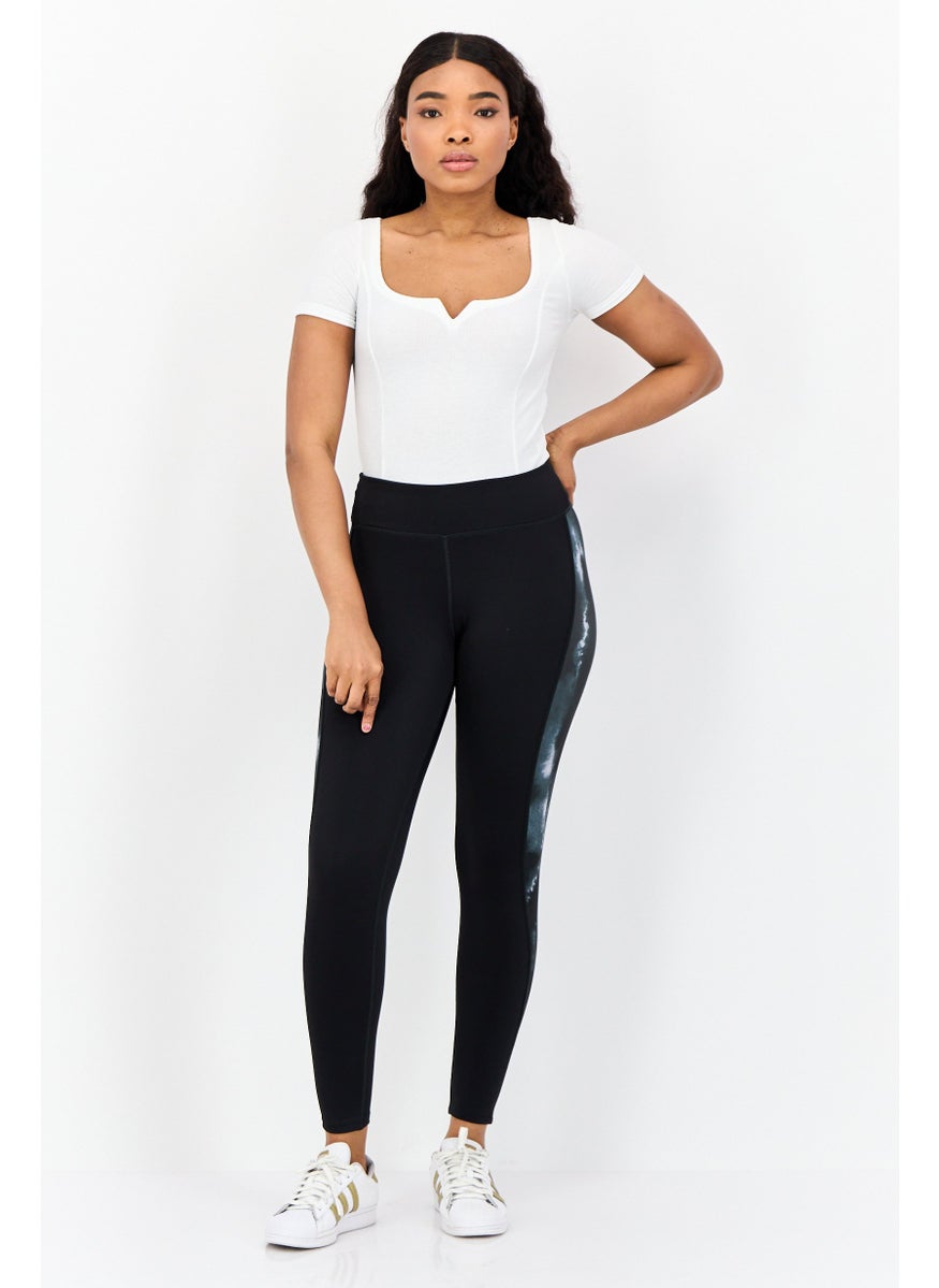 Women Sportswear Fit Running Leggings, Black