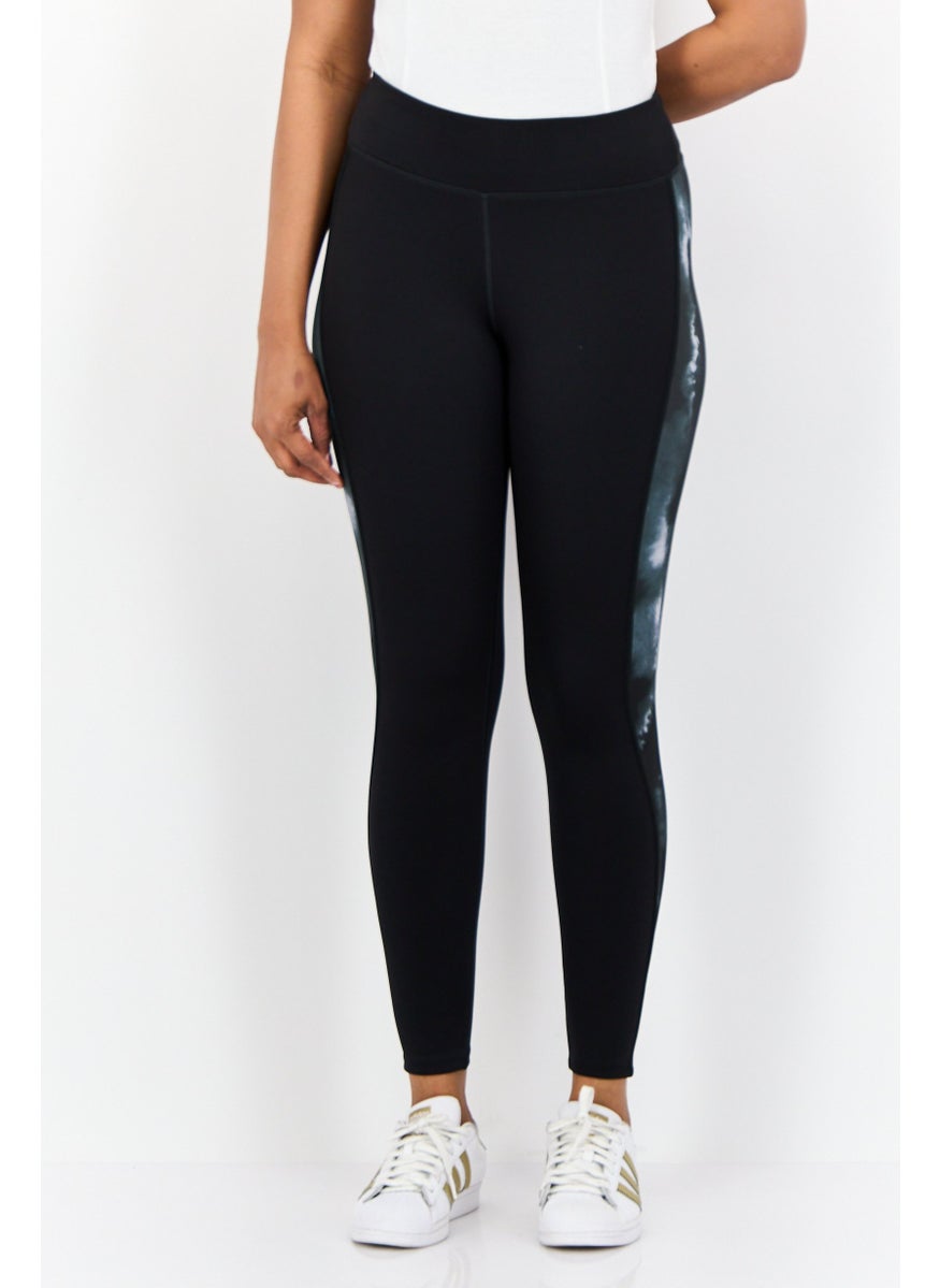 Women Sportswear Fit Running Leggings, Black