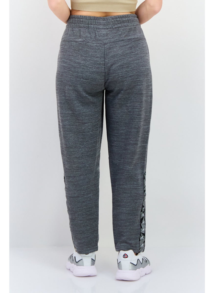 Women Sportswear Fit Brand Logo Training Sweatpants, Grey
