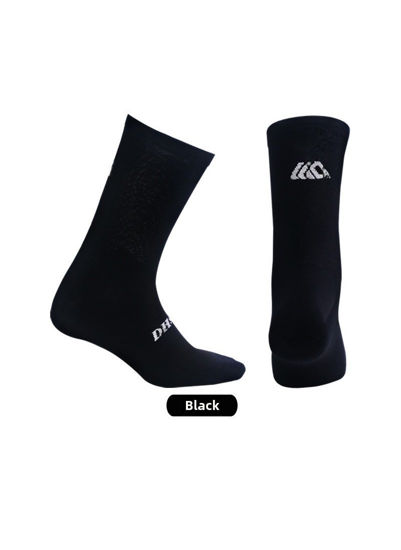 2022 Summer Cycling Socks Breathable Quick-Dry Black