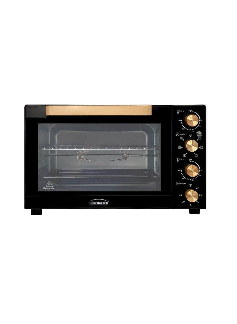 Generaltec Electric Oven With Rotisserie, 1 Year Full Warranty