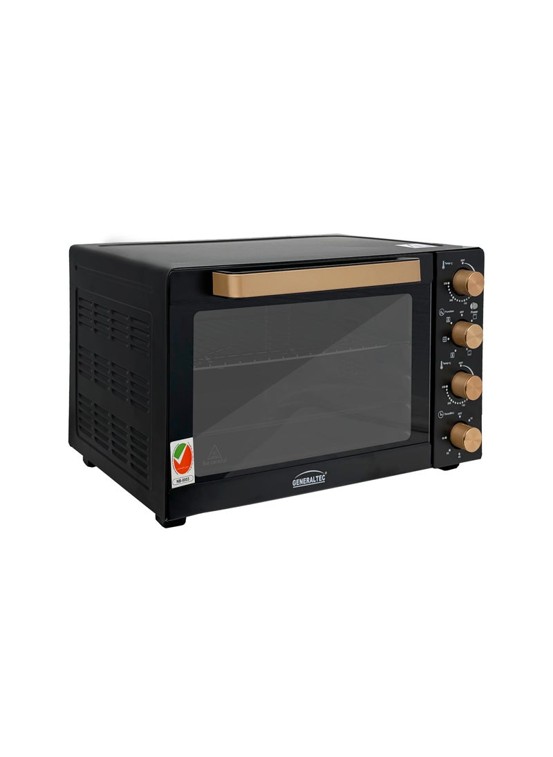 Generaltec 55L Electric Oven with Rotisserie & Convection Fan - 1 Year Full Warranty - Model-GOT55L