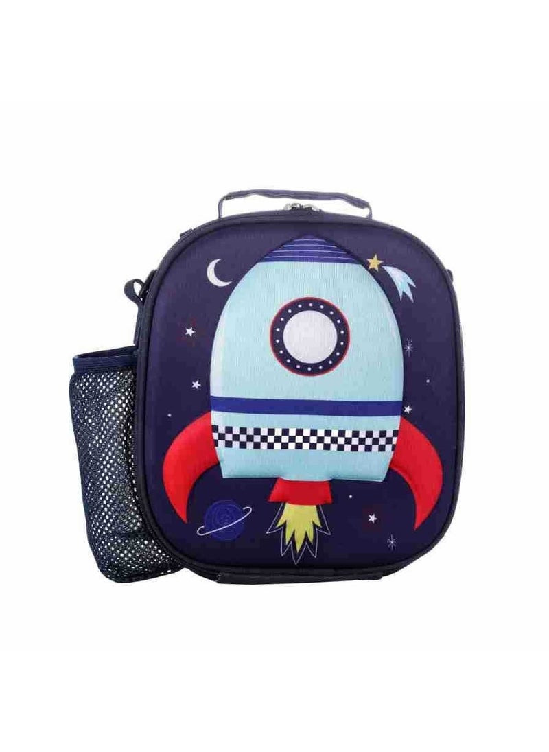 2024 Cartoon Unicorn EVA Lunch Bag Insulated Kids Rocket (with crossbody)