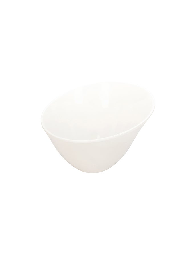 Restaurantware-Voga 60 Ounce Square Bowls, 2 Deep Serving Plates - Top Rack Dishwashable, Curved Rim, White Melamine Salad Bowls, Serve Hot And Cold Foods, For Parties Or Events