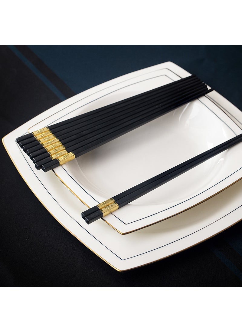 56-Piece European Bone China Dinnerware Set Alloy chopsticks a pack (ten pairs)