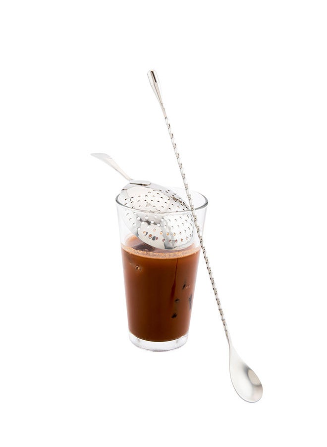 Restaurantware-12 Inch Bar Spoon, 1 Corkscrew Handle Cocktail Stirrer Spoon - Long, Commercial, Stainless Steel Cocktail Mixing Spoon, For Stirring And Mixing Cocktails For Professionals