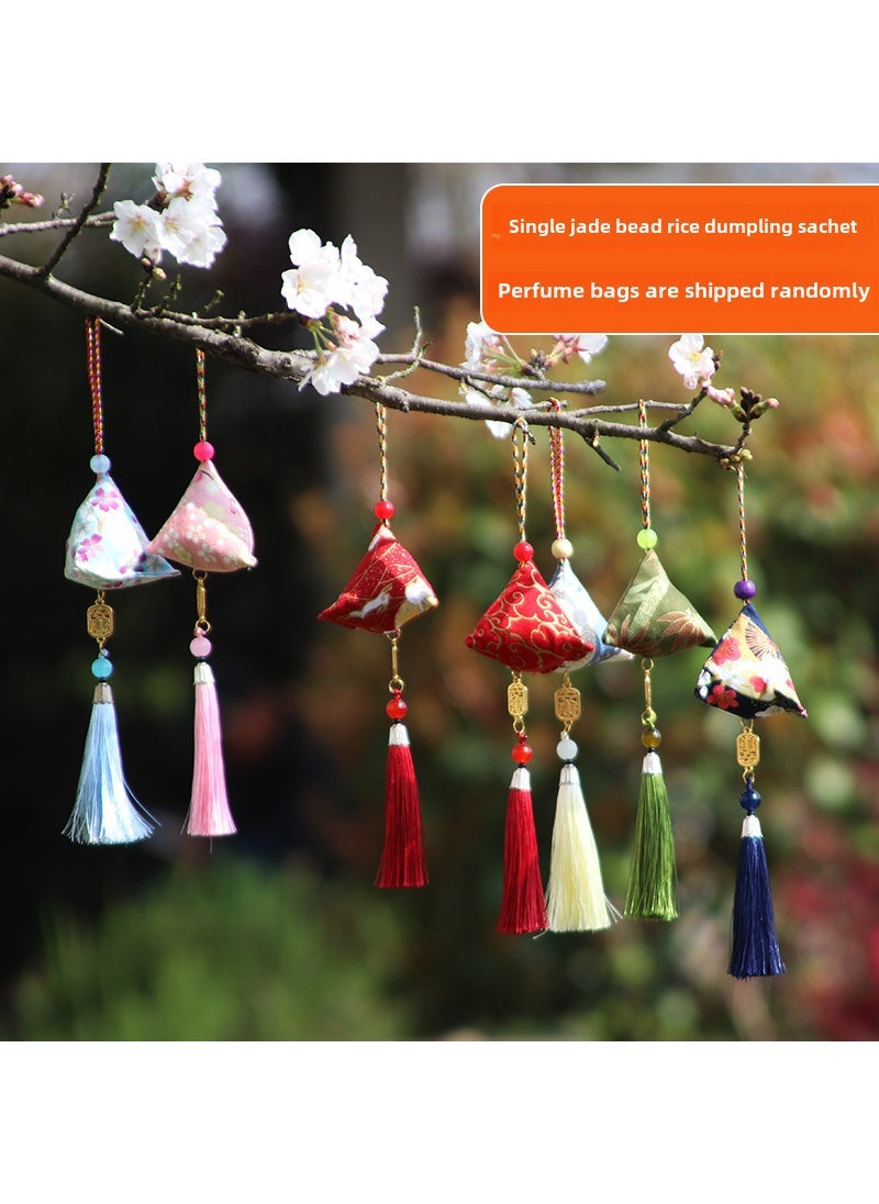 Dragon Boat Festival Aromatic Sachet Set Jade beads zongzi sachet