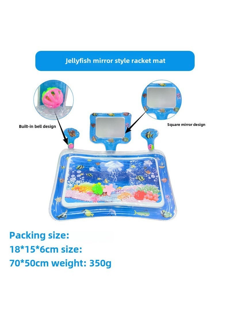 Eco-Friendly PVC Shark Splash Mat for Kids Mirror jellyfish 70*50*35CM-color boxed