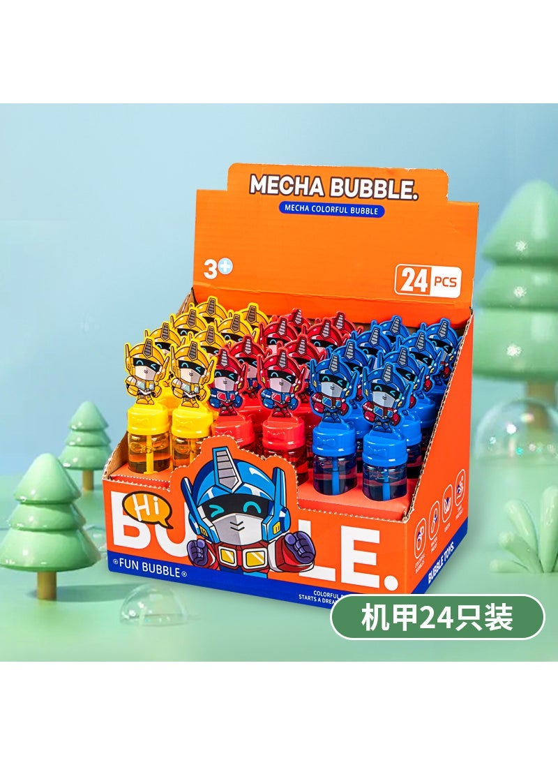 24-Pack Cartoon Animal Kids Bubble Wands 2227 Mecha Bubble Stick [24 Pack]]