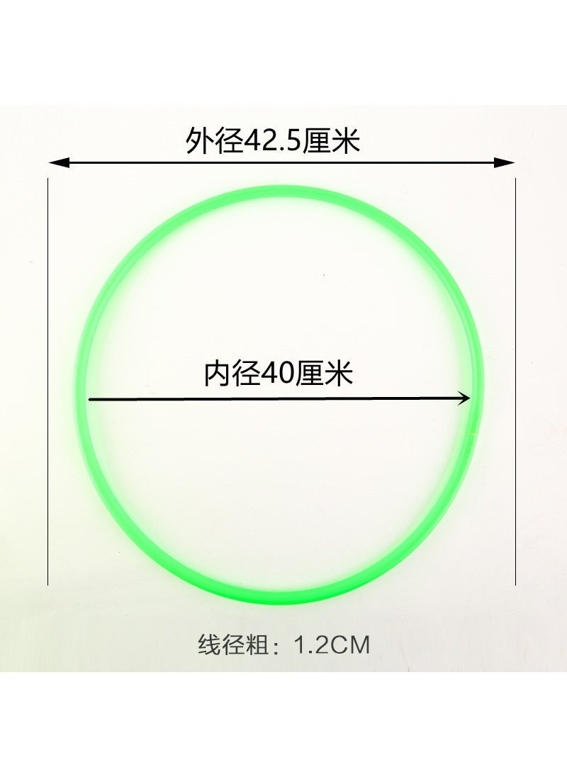 Bold ground stall night market ring plastic ring ring ring ring throwing ring ring ring ring childrens toys wholesale Diameter 40cm [[hollow circle] Coarse 1.2 color mixing