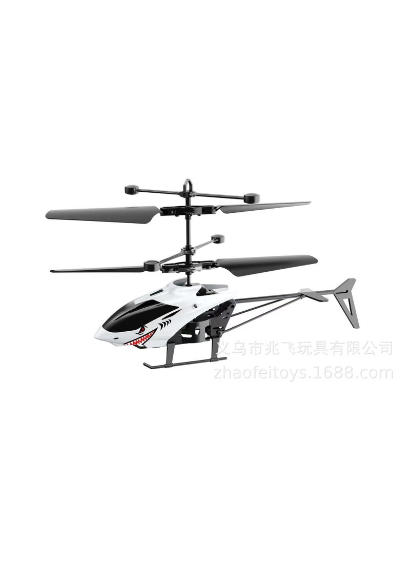 Factory two-channel remote control aircraft helicopter induction levitation aircraft childrens electric toys foreign trade Wholesale New Shark Helicopter