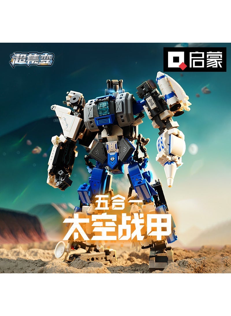 Enlighten Bricks Swift General 6-in-1 Police Transformer Toy 41312 Space Guardians Five in One