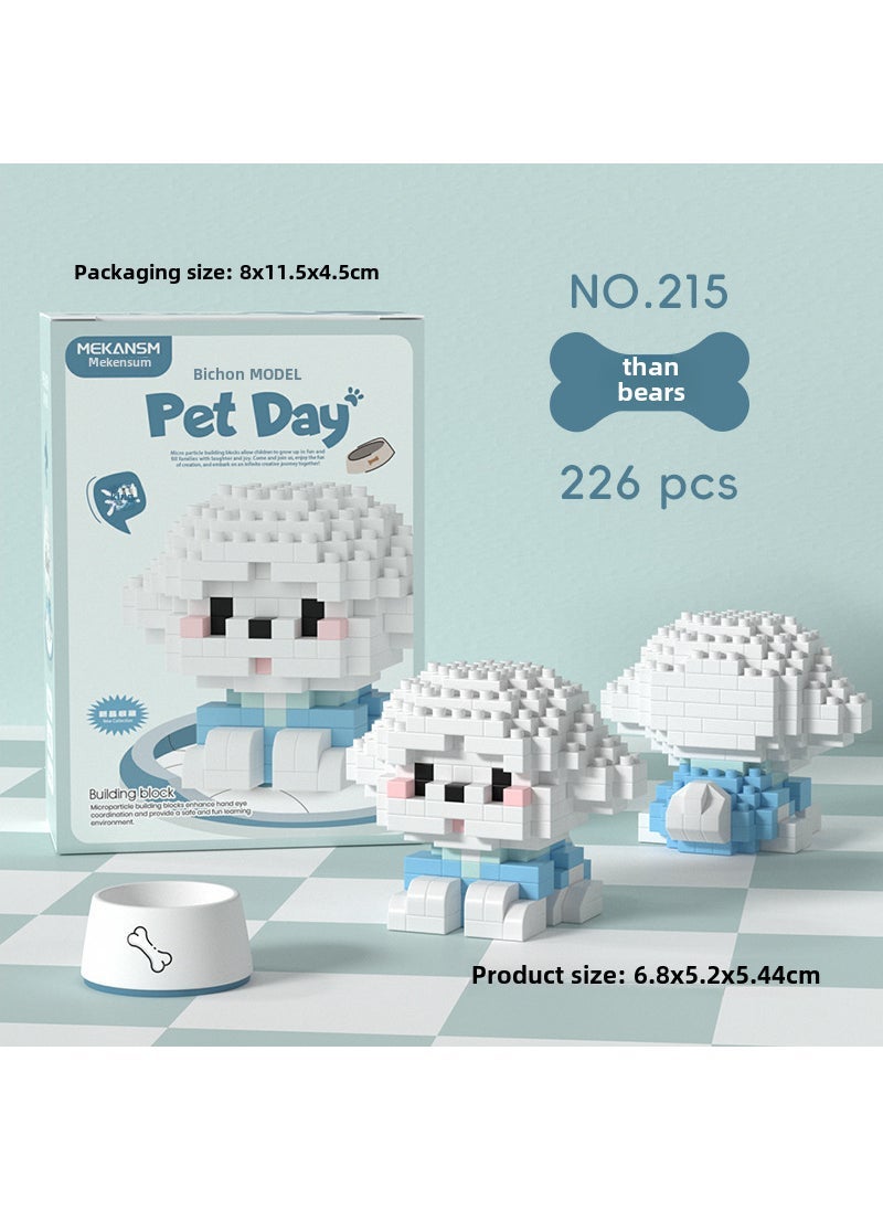 Makensum Pet-themed Building Blocks Toy K215-Bixie