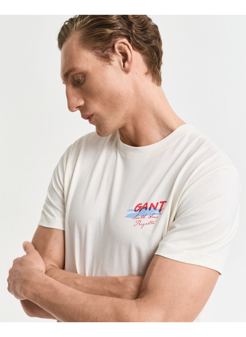 GANT USA Sailing Print Graphic T-Shirt