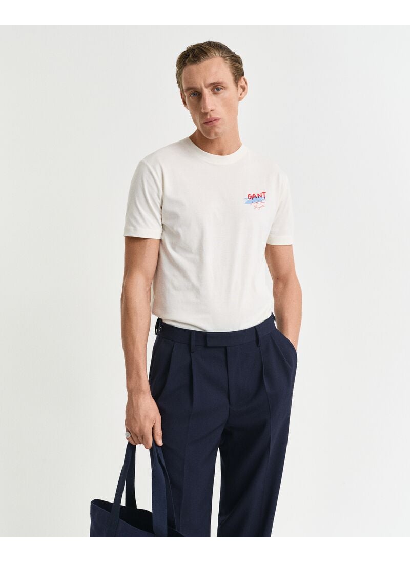 GANT USA Sailing Print Graphic T-Shirt