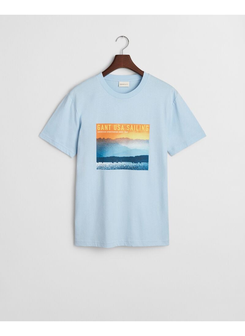 GANT USA Sailing Print Graphic T-Shirt