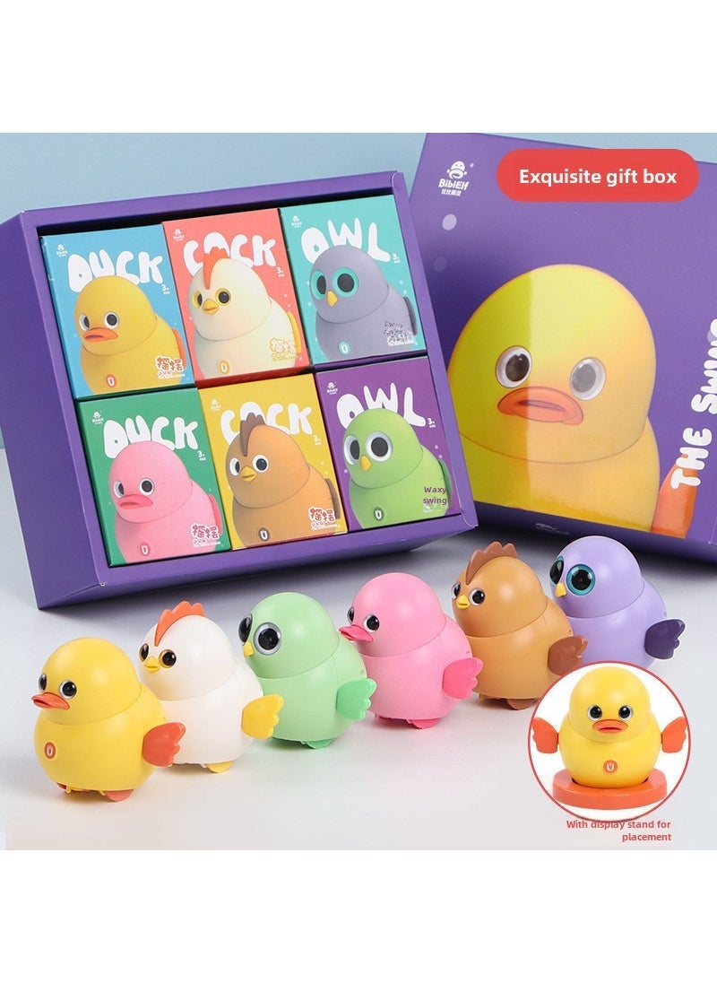 Cute Dancing Chick Squad Magnetic Toy for Kids Three No. 7 rechargeable battery + Charger