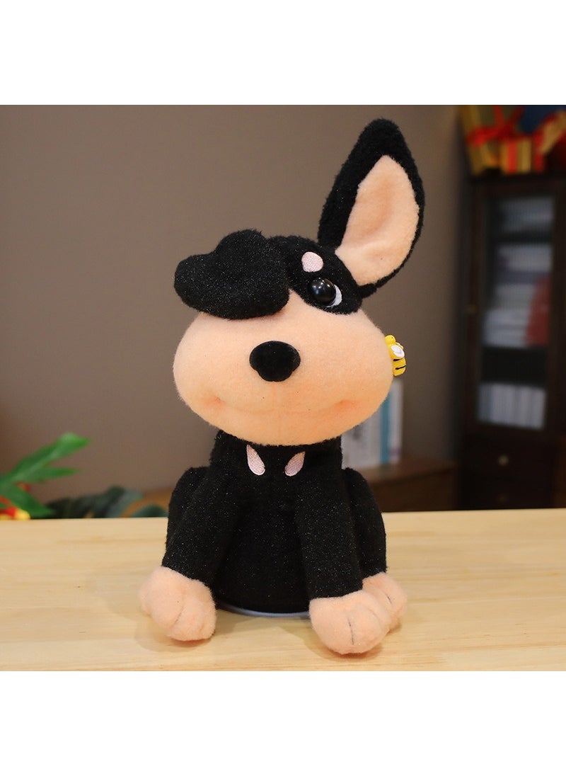 Simulating Bee Bite Dog Plush Toy with Sound and Song Bee Dog [Pat Ear Charging Songs to Learn to Speak]]