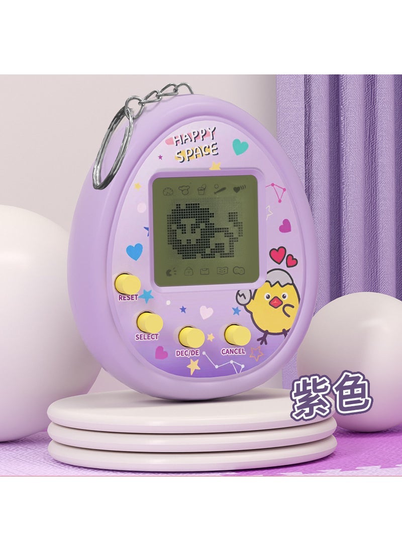 Retro Tamagotchi Keychain Pet Game Purple [English packaging]]