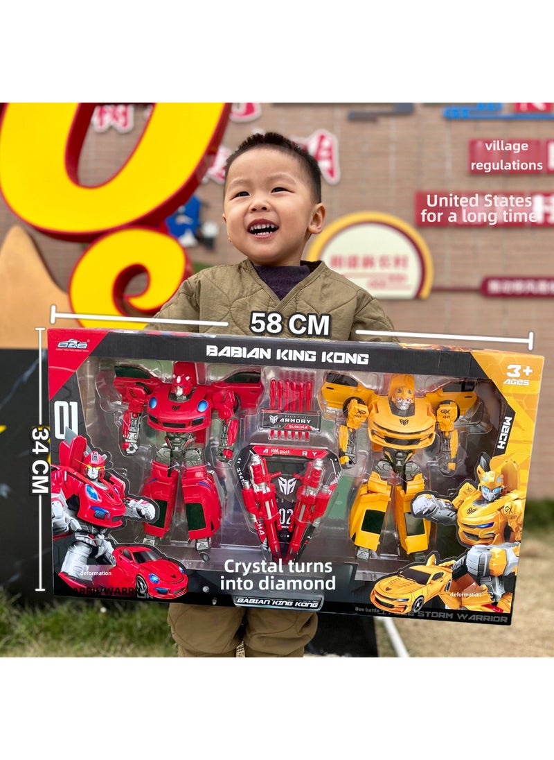Transforming Robot Bumblebee Action Figure Toy for Boys Bully change wasp combination set R25