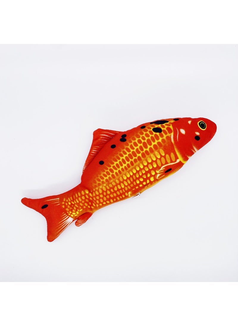Vibrating Electric Fish Toy with Wiggling Tail Red Carp