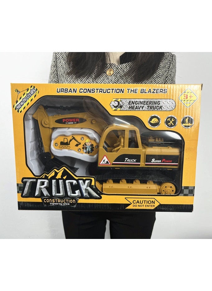 Kids Excavator Simulation Inertia Toy