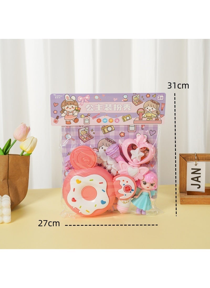 Kids Playset Cash Register  Cuttable Cake Fruit 168-26 princess dress up show [random mix and match colors]