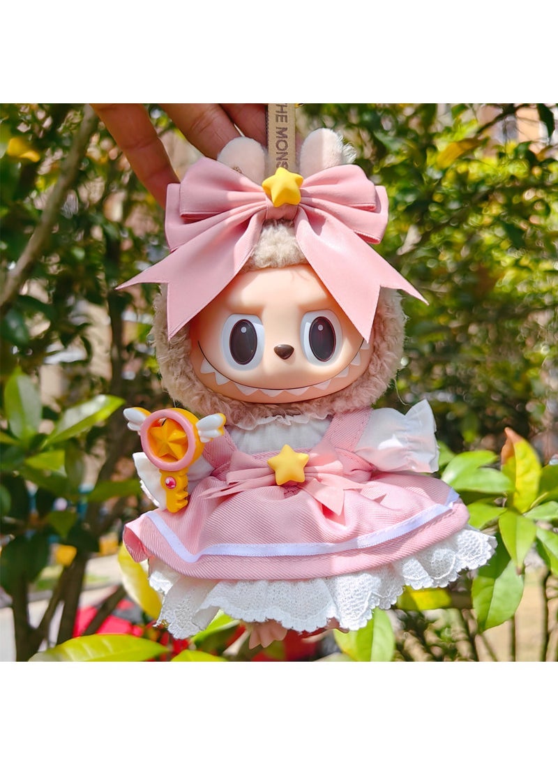 17cm Labubu Doll Outfit Set Sha KINOMOTO SAKURA (without Eva)