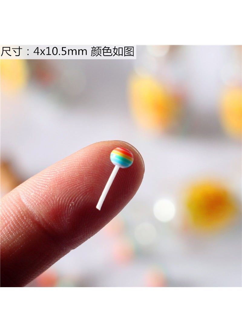 Dollhouse doll house miniature kitchen food play Model shooting props mini canned lollipop DIY jewelry Single Small Lollipop