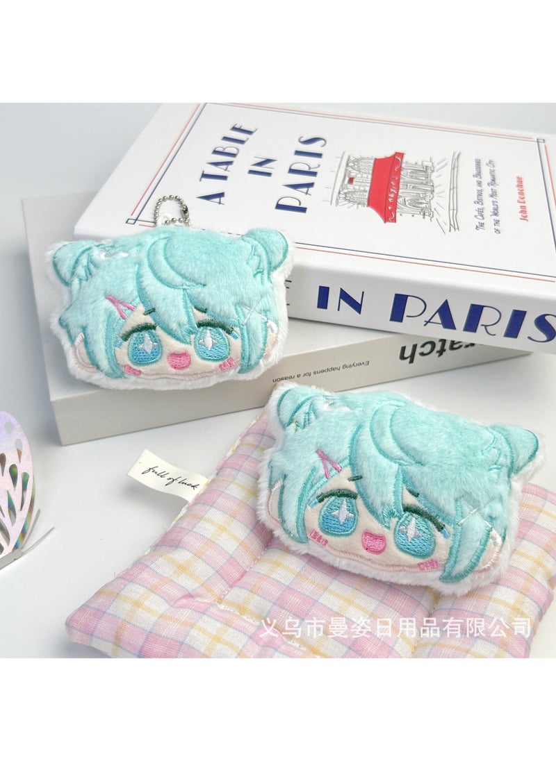 Cute Anime Chibi Girl Plush Keychain Opening at the back