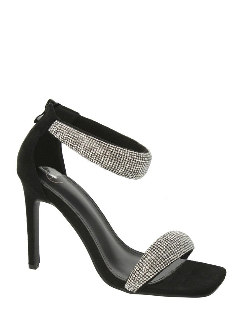 Stiletto Heel Sandal With Embellished Strap