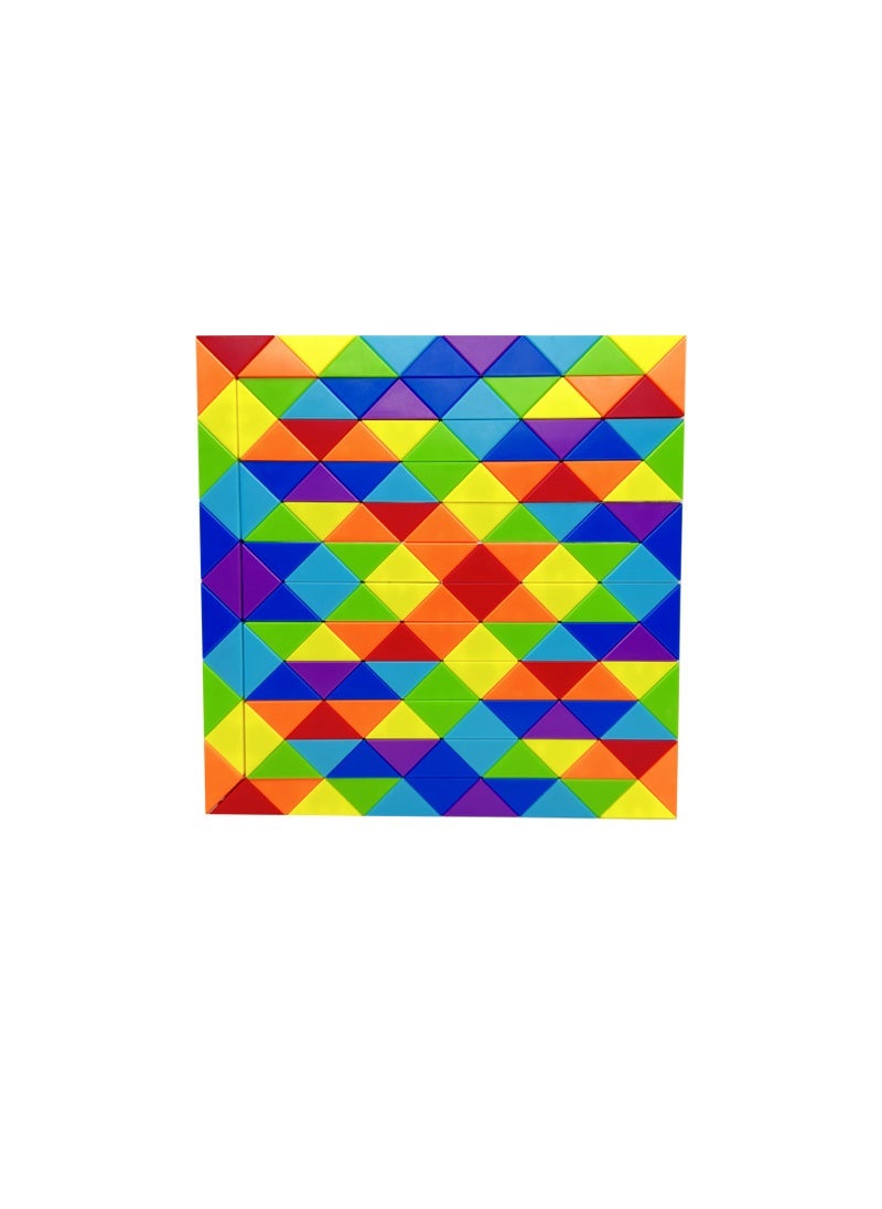 Variety magic ruler rainbow color 24 segment 36 48 60 72 segment kindergarten children variety magic ruler educational toys Rainbow 144 Segment [opp bag] (send tutorial)